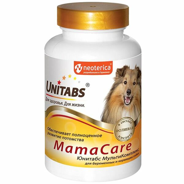 Витамины для беременных собак ЭКОПРОМ Unitabs MamaCare В9, в таблетках, 100шт