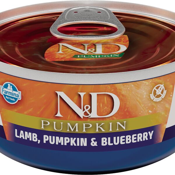 Farmina N&D Cat Pumpkin консервы для взрослых кошек Ягненок, тыква и черника