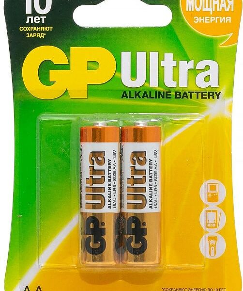 Батарейки GP Ultra 15A LR6 AA 1.5В 2шт