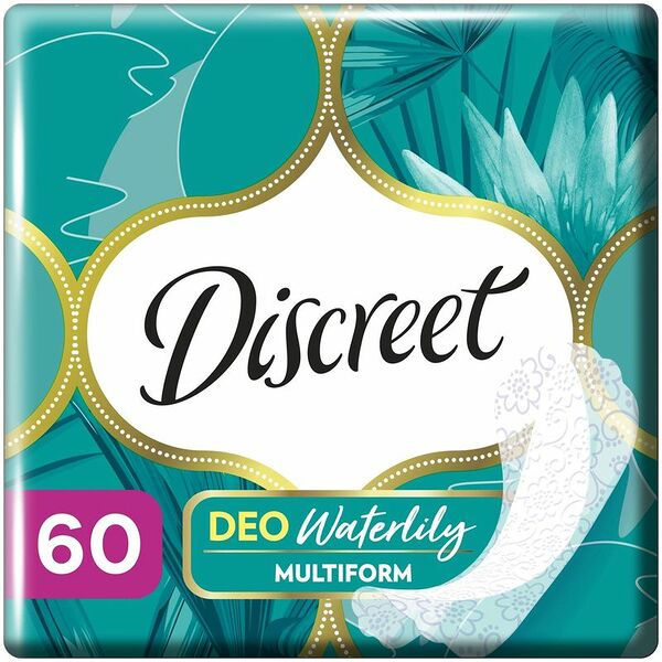 Прокладки Discreet Deo Waterlily multiform 60 шт