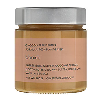 Паста шоколадно-ореховая с гречишным чаем и вкусом печенья «Cookie» от Евгении Цырлин, Mojo Сacao