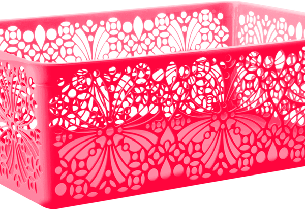 Корзинка универсальная Эконова Floral, 38x25x12.5 см