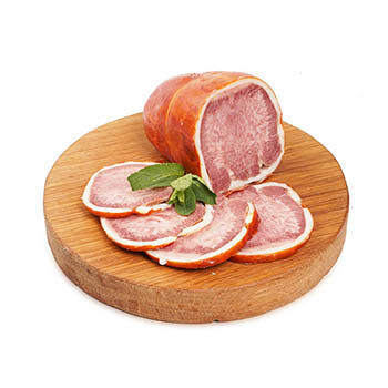 Язык говяжий в шпике копчено-вареный 