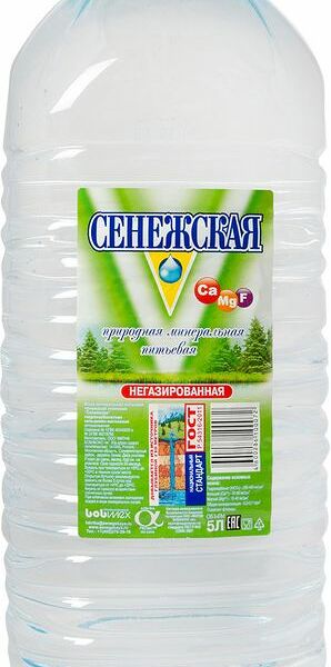 Вода Сенежская минеральная природная столовая негазированная, 5л