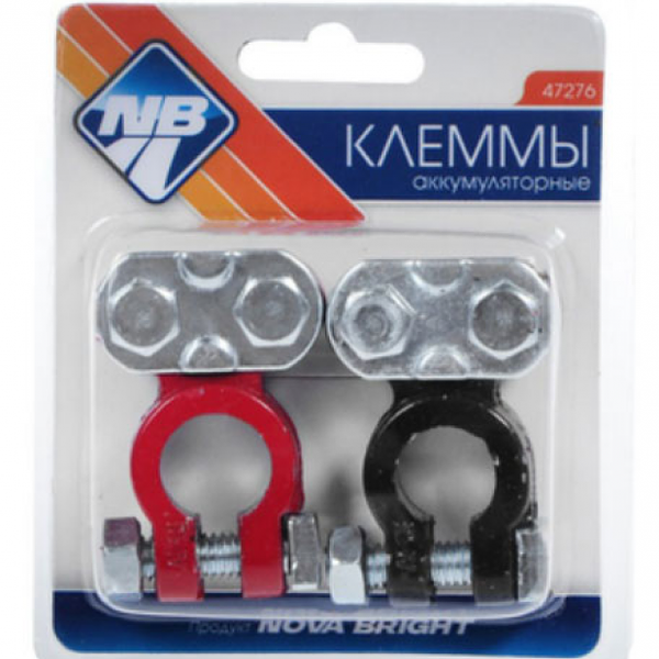 Клеммы аккумуляторные Nova Bright, 2 шт