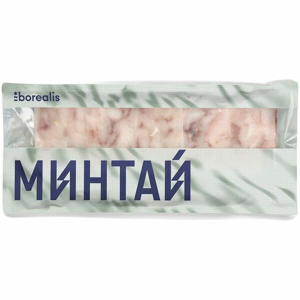 Минтай тихоокеанский Borealis филе без кожи без костей замороженный 400 г