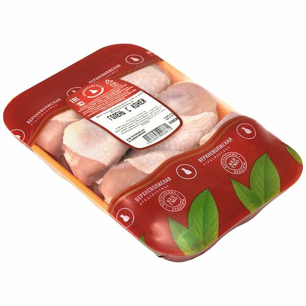 Голень цыплят ПФ Верхневолжская с кожей охлажденная весовой