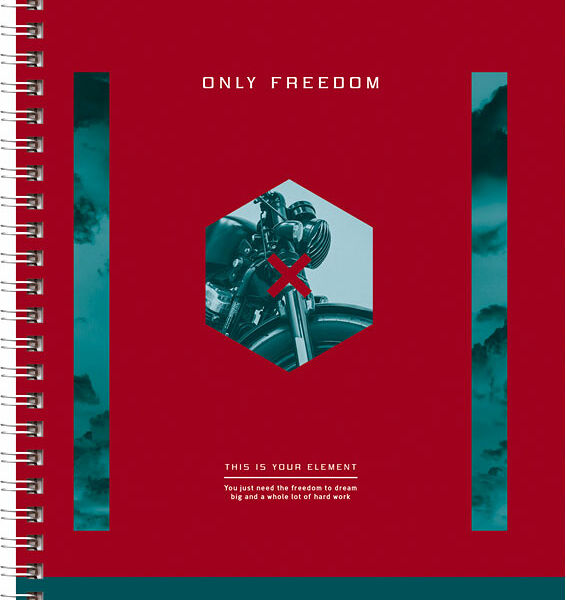 Тетрадь Рельеф-центр А5 BG Sport клетка гребень 96л