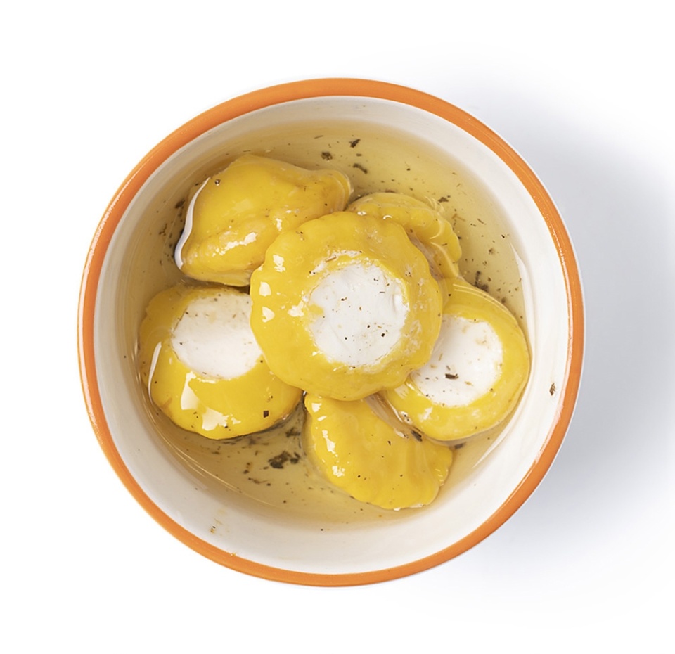 

Патиссончики 28 Olives с крем-сыром в пряном масле с прованскими травами 130 г