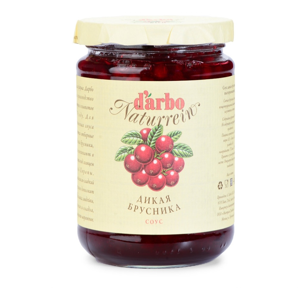 

Соус D'arbo дикая брусника 400 г