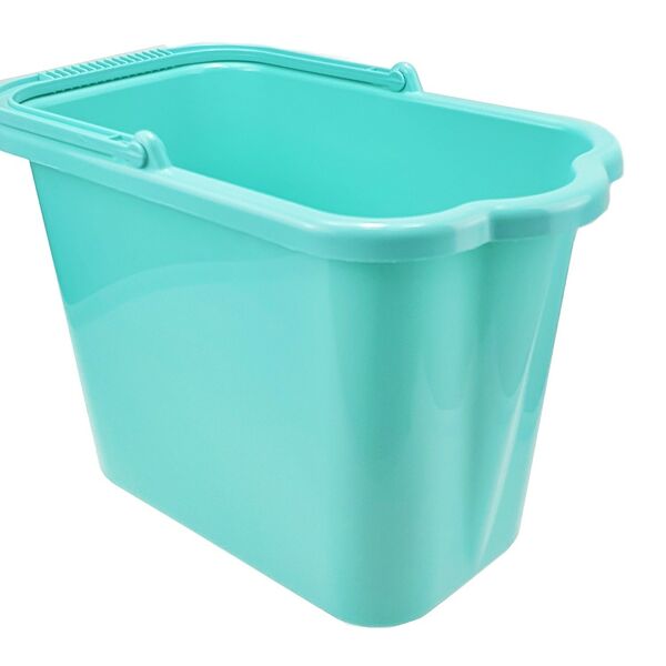 Ведро IDEA прямоугольное, аквамарин, 9,5л