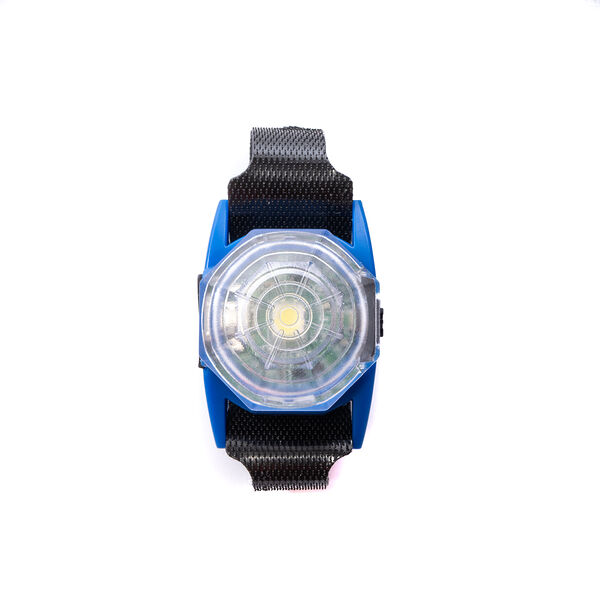 Подвеска для собак Duvo+ на ошейник светящаяся синяя 4x2.8x1.6 см