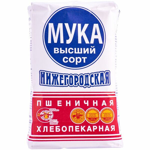Мука Нижегородская высшего сорта, 1кг