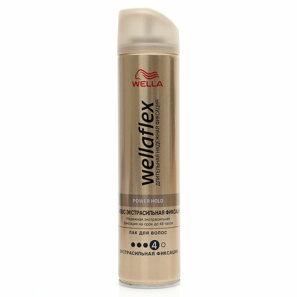 Лак для волос Wella Wellaflex экстрасильная фиксация, 250 мл