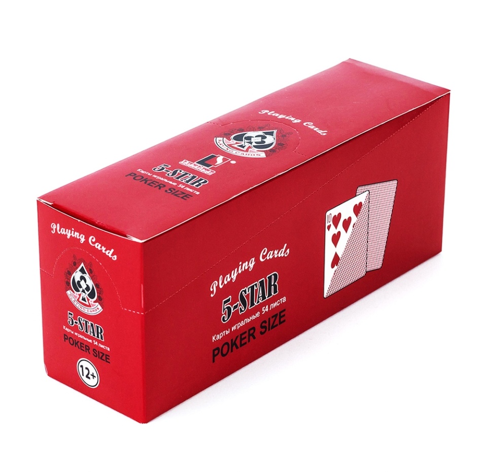 

Игральные карты 5-star poker size