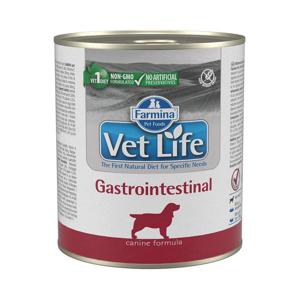

Консервы для собак Farmina Vet Life Dog Gastrointestinal при заболеваниях ЖКТ курица 300 г