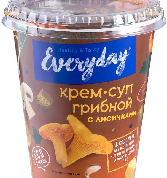 Крем-суп Everyday Грибной с лисичками и пшеничными сухариками 32г