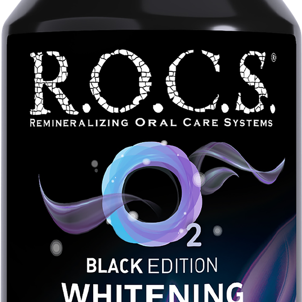 Ополаскиватель для рта R.O.C.S. black edition отбеливающий