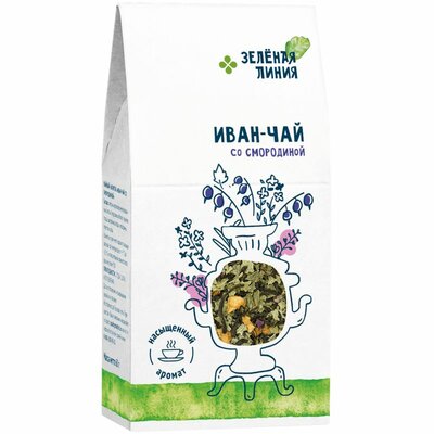 Напиток Иван-Чай со смородиной Зелёная Линия 60 г