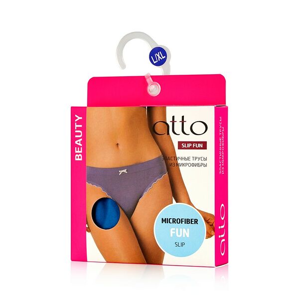 Женские трусы Atto Slip Funny из микрофибры , Изумрудный , L/XL