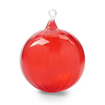 

Игрушка для ёлки Irena Шар прозрачный, коллекция Традиции, 9 см, стекло, цвет: красный