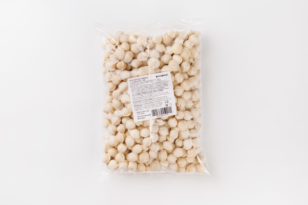 

Пельмени ВкусВилл микро с цыпленком-бройлером 1000 г