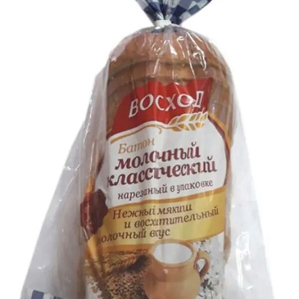Батон Восход Молочный классический нарезной 
