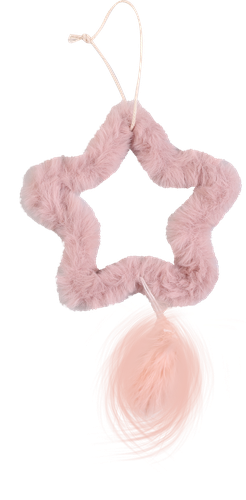 

Украшение елочное Homeclub плюшевое 17 см розовый, дизайн в ассортименте