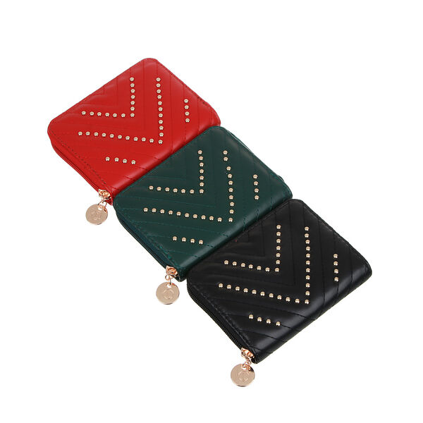 Юl кошелек с отд. для карт, купюр, монет, пу, 12,5х9,5см, 3 цвета, кж23-14