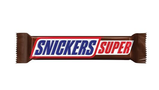 Шоколадный батончик Snickers Super с карамелью, арахисом и нугой, 80г