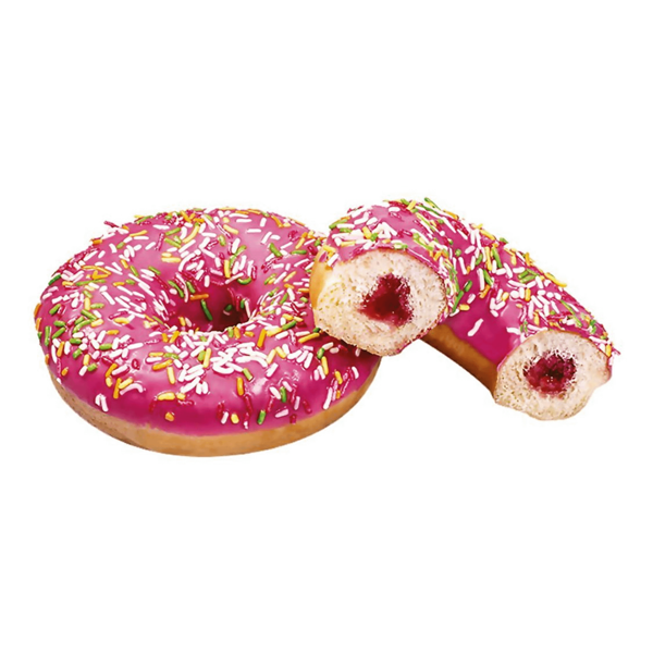 Донат Клубничный с клубничной начинкой, 70г