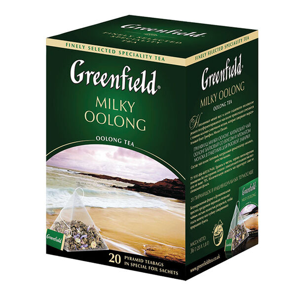 Чай Greenfield  зелёный в пирамидках, 20х1.8 г