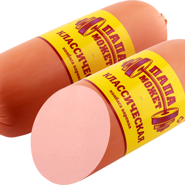 Колбаса ПАПА МОЖЕТ Классическая вар п/о вес 