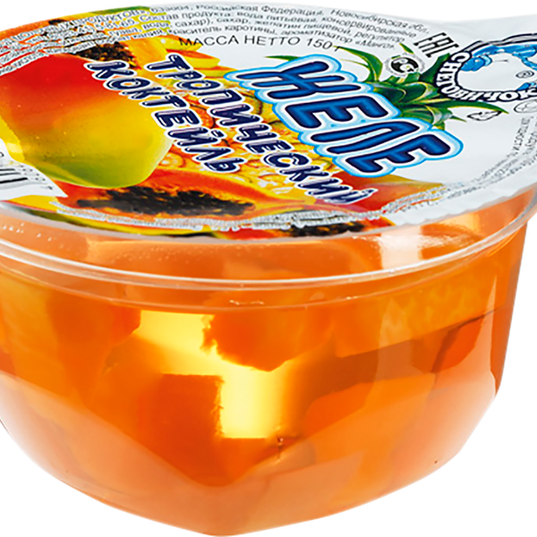 Желе фруктовое Снеговичок Тропический коктейль