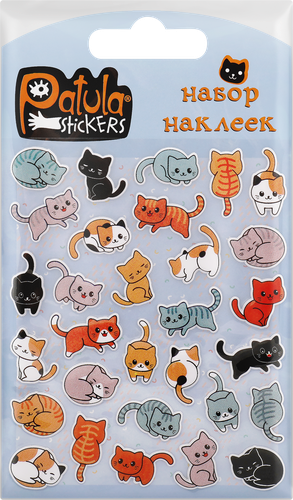 

Наклейки мягкие PATULA Кошки, в ассортименте