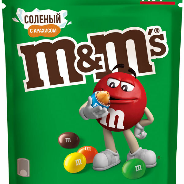Драже M&M's соленый с арахисом, 145 г