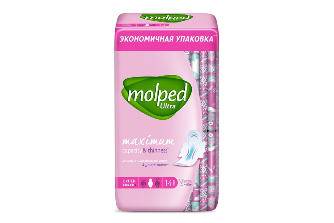 

Прокладки Molped Ultra Супер c крылышками 14 шт