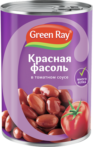 

Фасоль Green Ray красная в томатном соусе 400 г