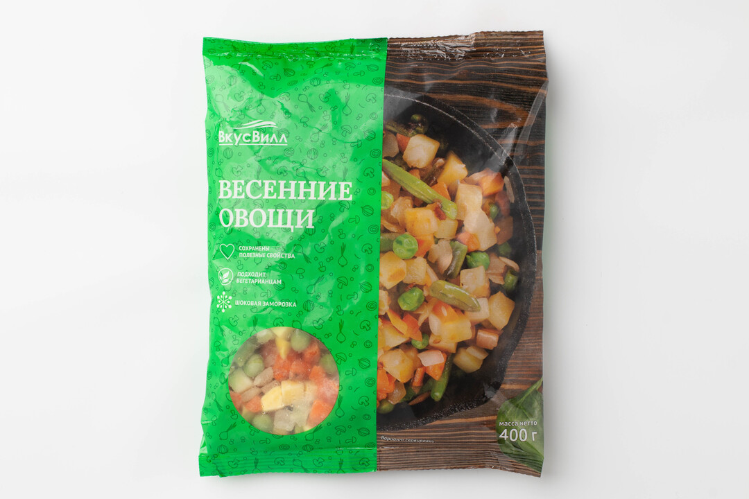 

Весенние овощи, свежезамороженные(Продукт замороженный)