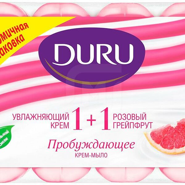 Мыло Duru Soft Sens розовый Грейпфрут 4*