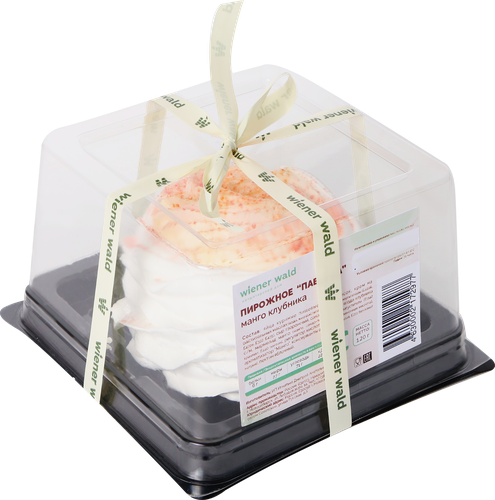 

Пирожное Wiener Wald Павлова манго клубника 120 г