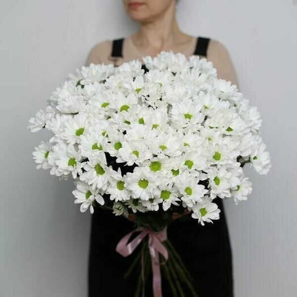 Букет из 9 веток ромашковой хризантемы. Букет 150