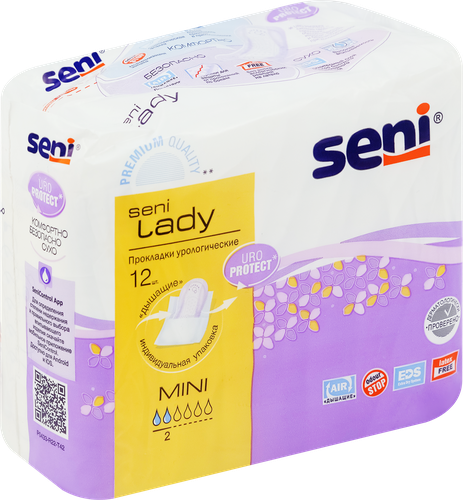 

Прокладки Seni Lady mini урологические 12 шт.