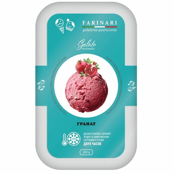 Лед Farinari Гранат Джелато фруктовый, 200 г