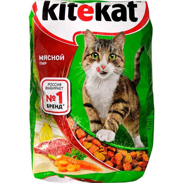 Корм сухой для кошек Kitekat мясной пир 1.9 кг