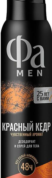 Дезодорант и спрей для тела Fa Men Red Cedarwood 150мл
