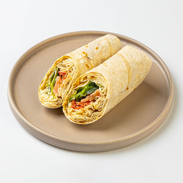 Сэндвич ролл с лососем (кетой)