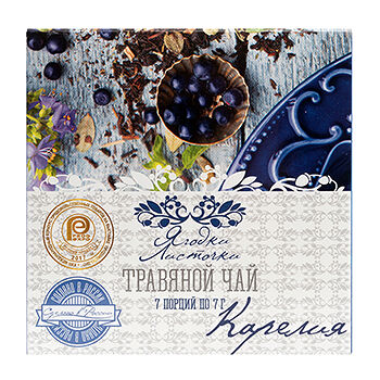 Чай травяной Ягодки-Листочки Карелия