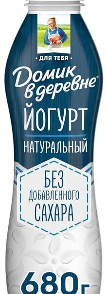 Йогурт Домик в деревне Натуральный 1.8% 680г