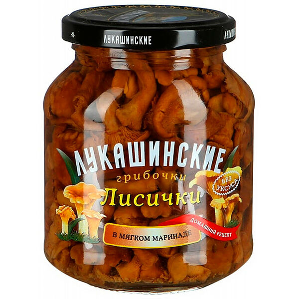 Лисички Лукашинские в мягком маринаде 340г